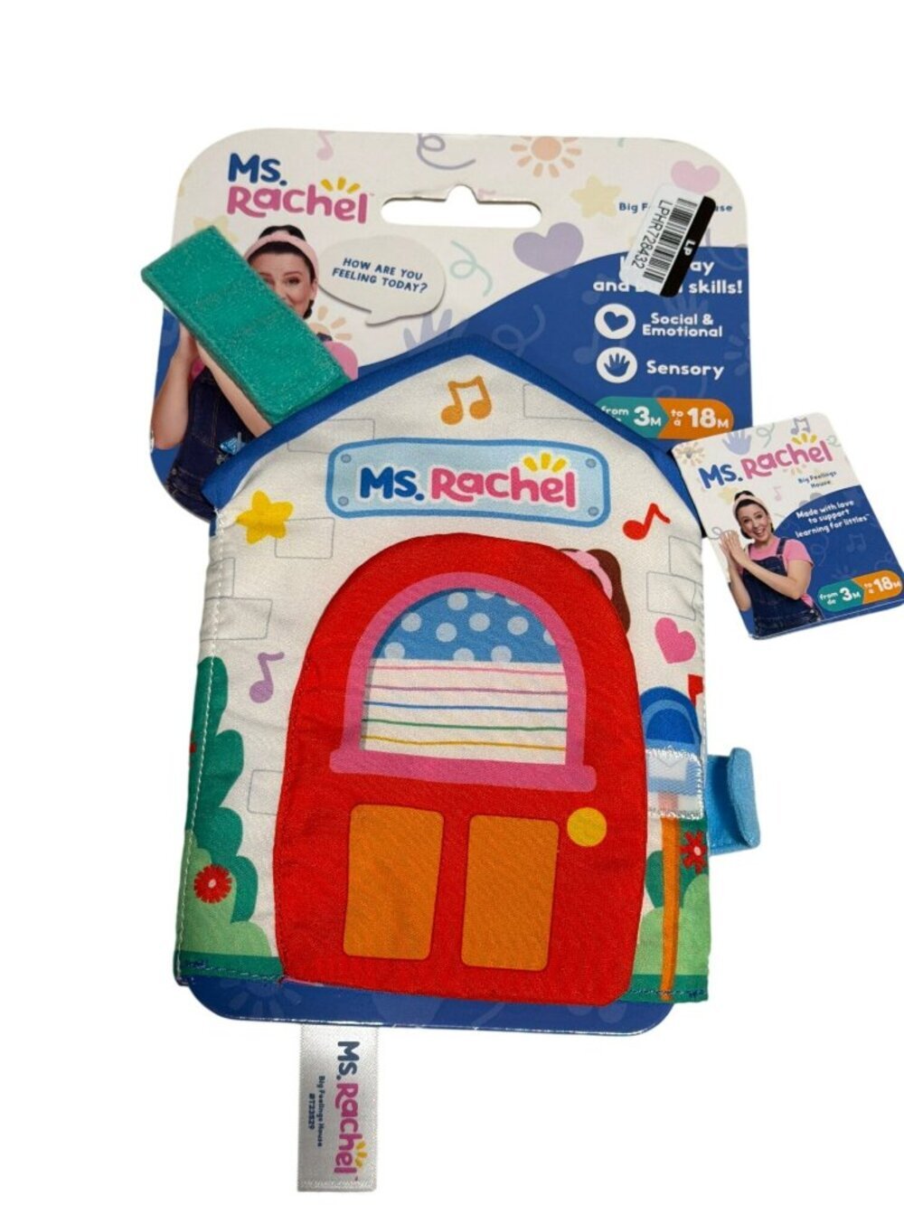 Ms. Rachel Big Feelings House Sensory Cloth Book For Babies 3M+ Social & Emotion